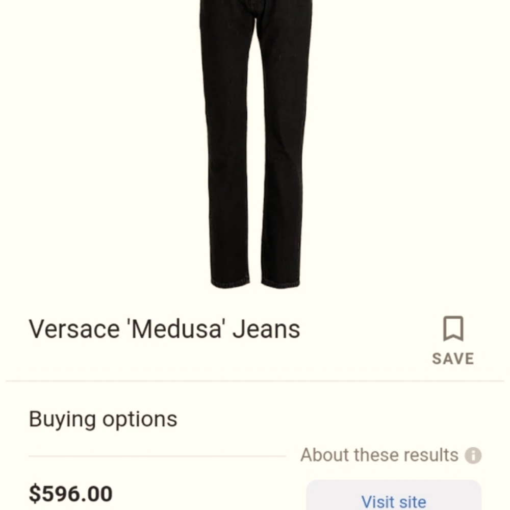 Authentic versace medusa jeans 34